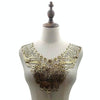 Gold Lace Butterfly Flower Embroidery Collar Flower Three-dimensional Hollow Fake Collar DIY Clothing Accessories, Size: 36 x 30cm