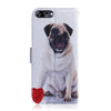Pug Pattern Coloured Drawing Horizontal Flip Leather Case for Asus Zenfone Max Plus (M1) ZB570TL, with Holder & Card Slots & Wallet