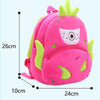Vegetable Fruit Series Cartoon Plush Kids Backpack Children School Bags(Pumpkin)