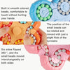 10 Sides Rotating Magical Bean Cube Fingertip Gyro Toy Educational Brain Development Roller Ball Toy(Orange)