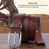 Dandali XX818 Men Fashion Retro Leather Belt Waistband, Length: 110cm (Coffee)