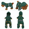Waterproof Dog Raincoat, XXL Green - Breathable & Reflective