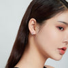 S925 Sterling Silver Shining Ear Buckle Women Earrings
