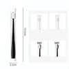 10pcs Nano Silk Soft Bristle Independent Packing Portable Couple Toothbrush, Spec: Black Flat-head