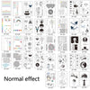 10 PCS Waterproof Color Luminous Tattoo Sticker Face Sticker(EX-009)