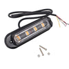 12W 720LM 4-LED Yellow Light 18 Flash Patterns Car Strobe Emergency Warning Light Lamp, DC 12V