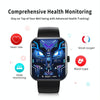 F16 2.0-inch IP67 Waterproof Health Monitoring Bluetooth Call Smart Watch(Black)