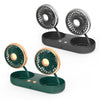 F304 Double-head Hose Built-in Lithium Battery USB Car Fan, Color: Black Silver