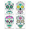 Halloween Two-Color Luminous Funny Tattoo Stickers Face Sticker(FCY-004)