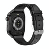 TK16 2.04 inch LCD Screen Leather Strap Smart Watch Supports Health Monitoring(Black)