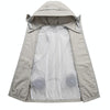 Men Summer Cooling Air-Conditioning Clothes Jacket Include 2 5V Portable Fans, Size: L(White)