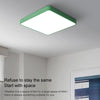 Macaron LED Square Ceiling Lamp, Stepless Dimming, Size:30cm(White)