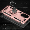 For Huawei nova 8 Shockproof TPU + PC Phone Case with 360 Degree Rotating Holder(Rose Gold)