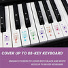 QT-005 5PCS Children Piano Keyboard Color Stickers Musical Instrument Accessories