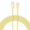 Baseus Discolor Series 2.4A USB to 8 Pin Fast Charging Cable, Cable Length:2m(Yellow)