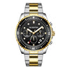 OCHSTIN 7019C Multifunctional Quartz Waterproof Luminous Steel Strap Men Watch(Black+Gold)