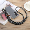 8mm Silver Buckle Adjustable Anti-lost Crossbody Mobile Phone Neck Lanyard(Green)