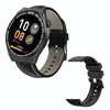 GT3Pro 1.28-Inch Health Monitoring Bluetooth Call Smart Watch With NFC, Color: Black Leather