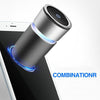 K04 Colorful Car Charger USB Car Negative Ion Air Purifier(Black)