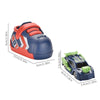 2 In 1 Children Toy Car Set One Button Press Ejection Inertia Car Toys(Red)