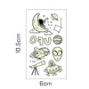 20 PCS Cartoon Spaceship Luminous Children Tattoo Stickers(Y-012)