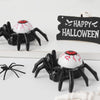 12pcs /Box Halloween Spider Eyeball Lights Candle Lamp Party Atmosphere Decoration Supplies(Orange Eyeball)