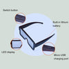 Night Club Bar Disco LED Light Emitting Glasses Festival Party USB Charging Shutter Dynamic Flash Glasses (Red)