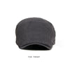 Cotton Solid Color Retro Style Cap Front Cap(Dark Khaki)
