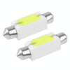 41mm 1.5W White Ceramic LED Car Signal Light Bulb, DC 12V (Pair)