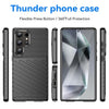 For Samsung Galaxy S25 Ultra 5G Thunderbolt Shockproof TPU Phone Case(Black)