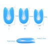 U-shaped Heel Pad Soft and Comfortable Shock Absorption Silicone Pad Insole, Size: M(35-39 Yards)