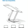 D147 Foldable 360 Degree Rotating Laptop Lifting Bracket Aluminum Alloy Notebook Desktop Stand(Silver)