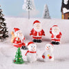 4pcs Christmas Micro Landscape Decorations Resin Craft Gifts Home Decoration Ornaments, Spec: Santa No. 10