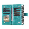For Samsung Galaxy A06 5G Multi-Card Totem Zipper Leather Phone Case(Green)