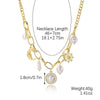 N2211-5 Pearl Moon Female Necklace Simple Multi-Pendant Necklace