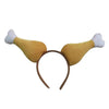 Thanksgiving Chicken Legs Headband Head Buckle Party Props, Style: Large