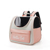 Breathable Cat Backpack, Pink, Foldable, Portable Pet Carrier (Model 2)