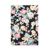 For Samsung Galaxy Tab A8 10.5 2021 X200 / X205 Flower Cloth Leather Smart Tablet Case(Black)