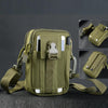 LT-02 Casual Multifunctional Messenger Belt Bag with Shoulder Strap(Army Green)