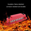 M6 2-post 12-way RV Yacht Terminal Nylon Flame Retardant Busbar, Color: Black