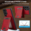 For Samsung Galaxy S25 Ultra 5G LC.IMEEKE L3 Series Detachable RFID Card Bag Magsafe Phone Case(Red)
