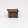 1:12 Mini House Toy Simulation Classical Solid Wood Chinese Retro Sewing Box(Classical Color)