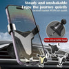 Gravity Navigation Car Air Outlet Triangular Mobile Phone Holder(Gray)