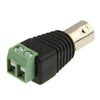 10x Green Power to BNC Female Adapters CCTV Camera Connector