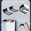 For PS5 Console iplay Wall-mounted Bracket Can Store Controllers/VR Glasses/Headphones(Black)