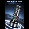 819 T20 1000LM USB Rechargeable LED Flashlight Not Battery(Black)