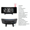 Three-color Projection Radio Alarm Clock USB Digital Alarm Clock Thermometer & Hygrometer