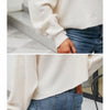 Female Sexy Strapless Knit Shirt Loose Bat Sleeve Knitted Tops, Size: S(White)