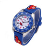 JNEW 6811-20076 Children Waterproof Cartoon 3D Fire Truck Car Silicone Strap Quartz Watch(Blue)