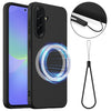 For Samsung Galaxy A36 / A56 5G Shockproof Silicone Magsafe Phone Case(Black)